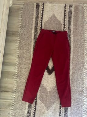 Express Red Slim Trousers